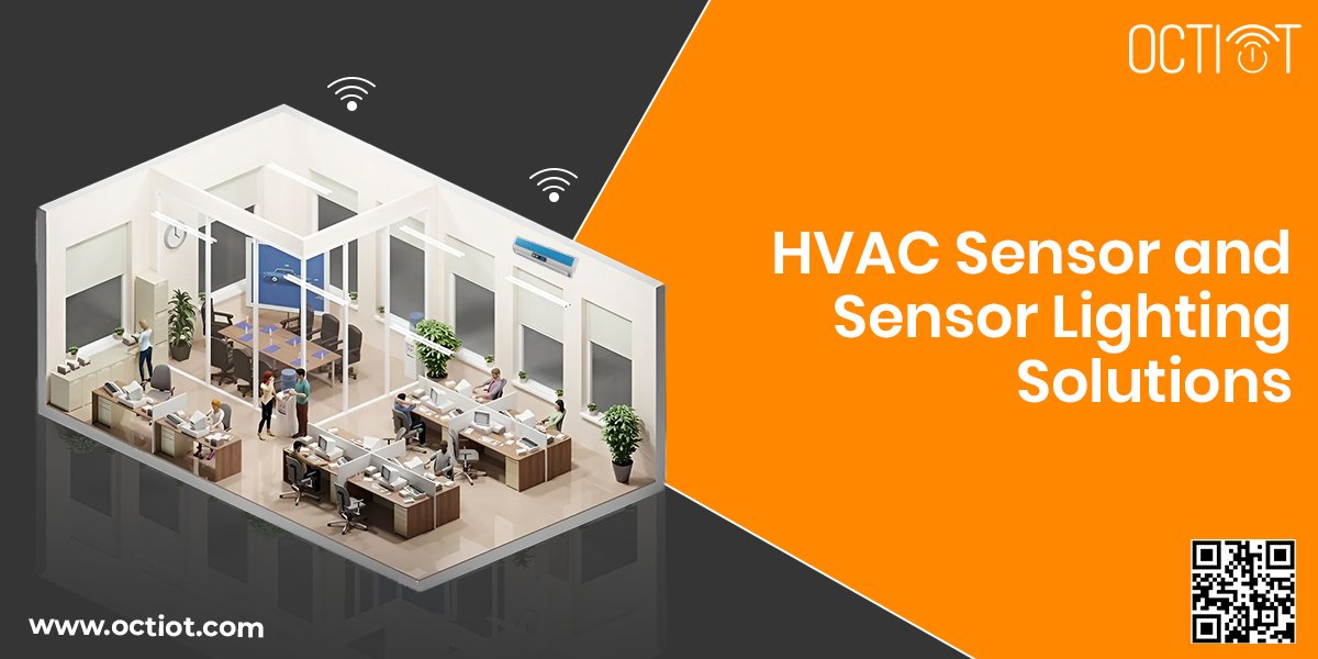 HVAC sensors and sensor lighting solutions, air quality sensor, occupancy sensor, HVAC sensor, sensor lighting solution, smart lighting solution